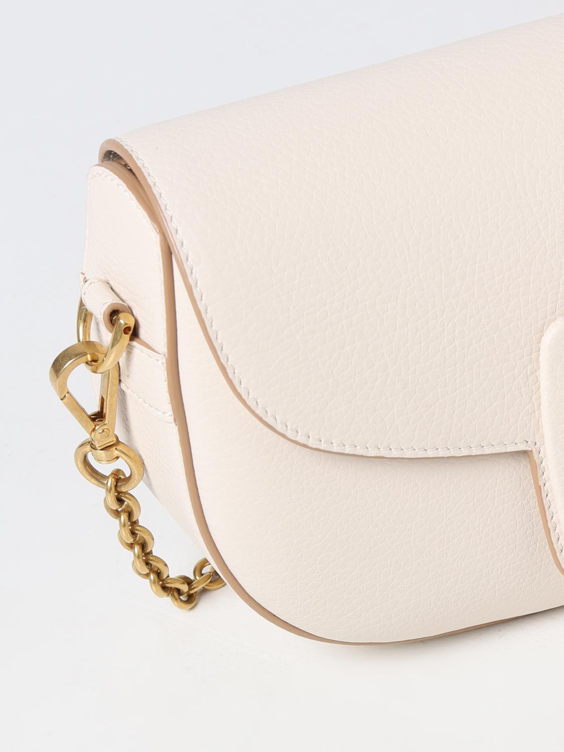 HOGAN BORSA A SPALLA: Borsa Hogan in pelle martellata, Beige - Img 3