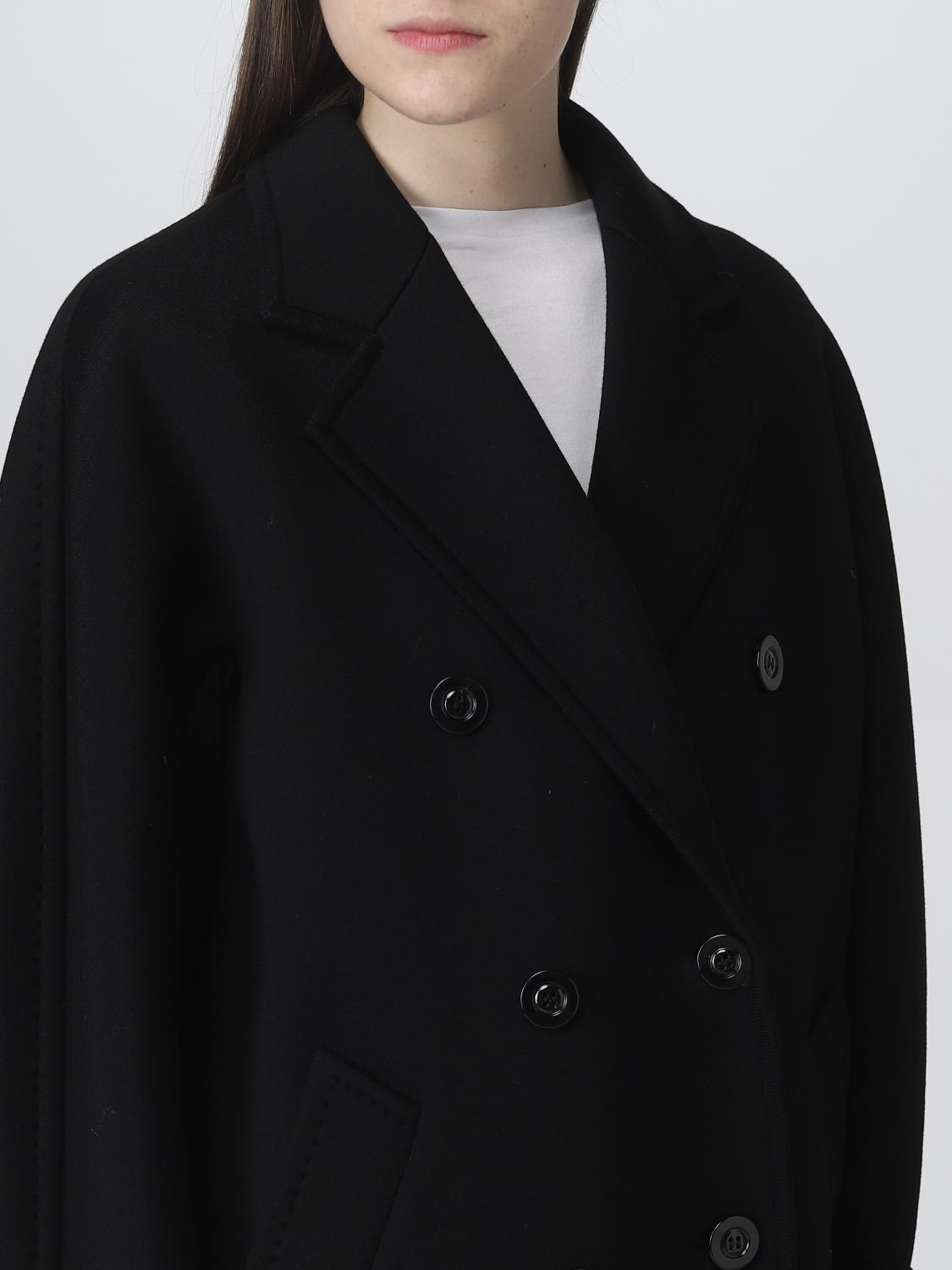 MAX MARA COAT: Max Mara wool and silk coat, Black - Img 5
