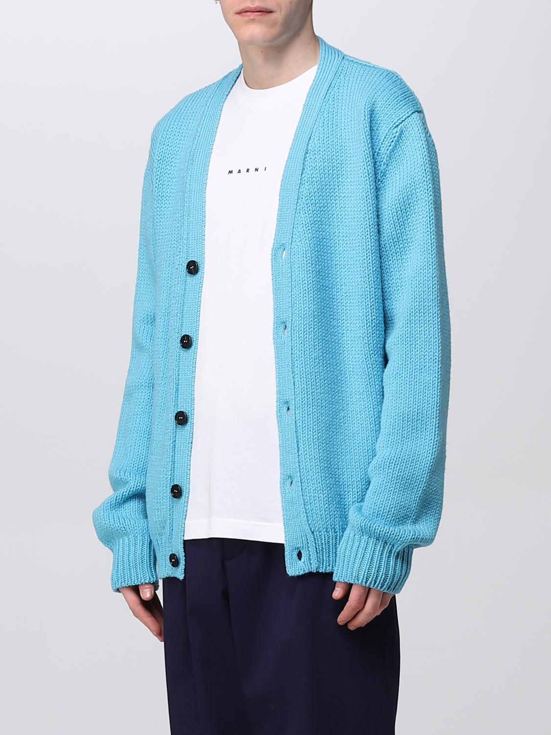 Marni カーディガン メンズ - ターコイズ | CDMG0099A0UFWH10 | GIGLIO.COM