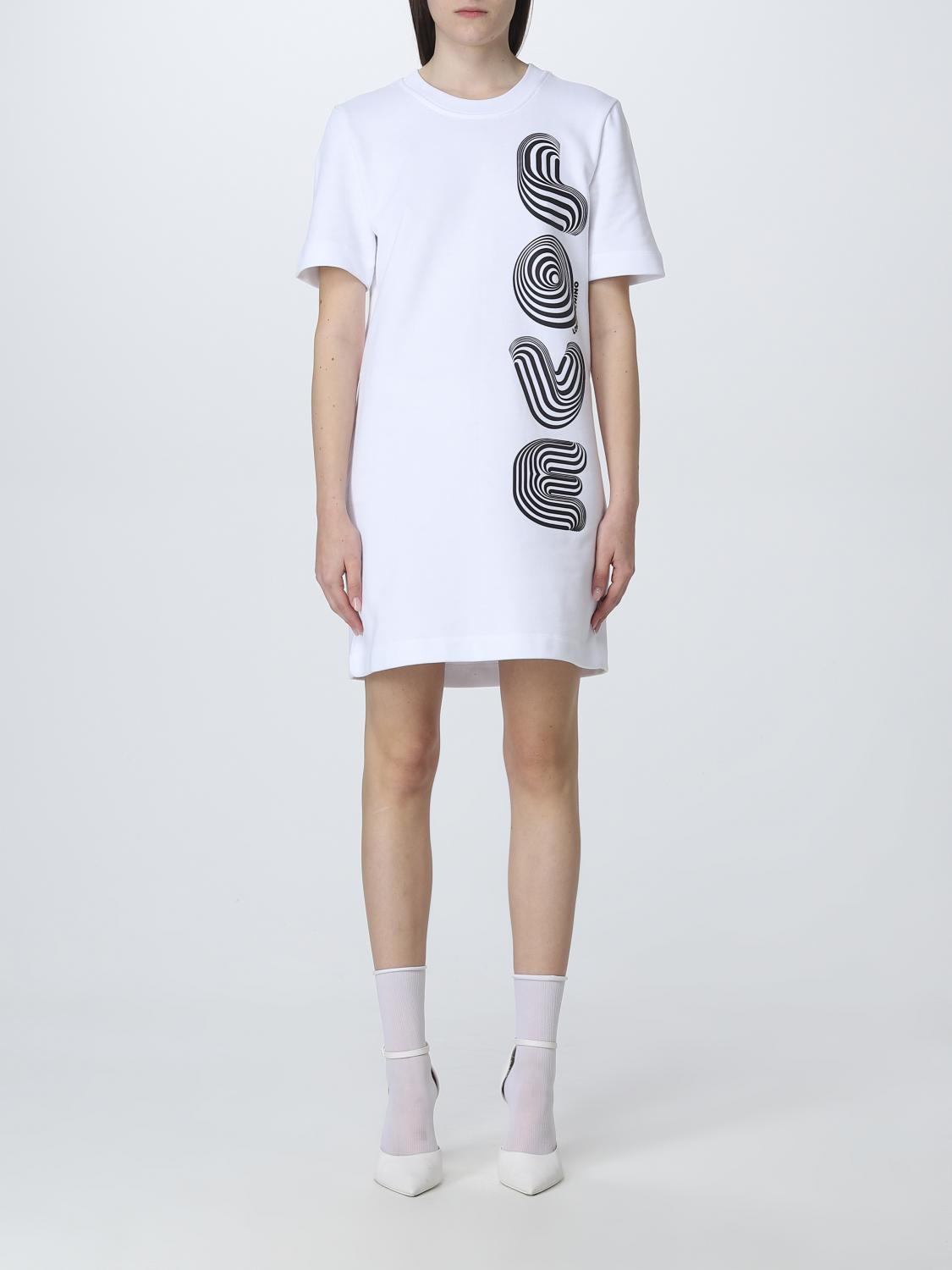 Vestido Informal Vestido Moschino Vestido Mujer Love Moschino Blanco