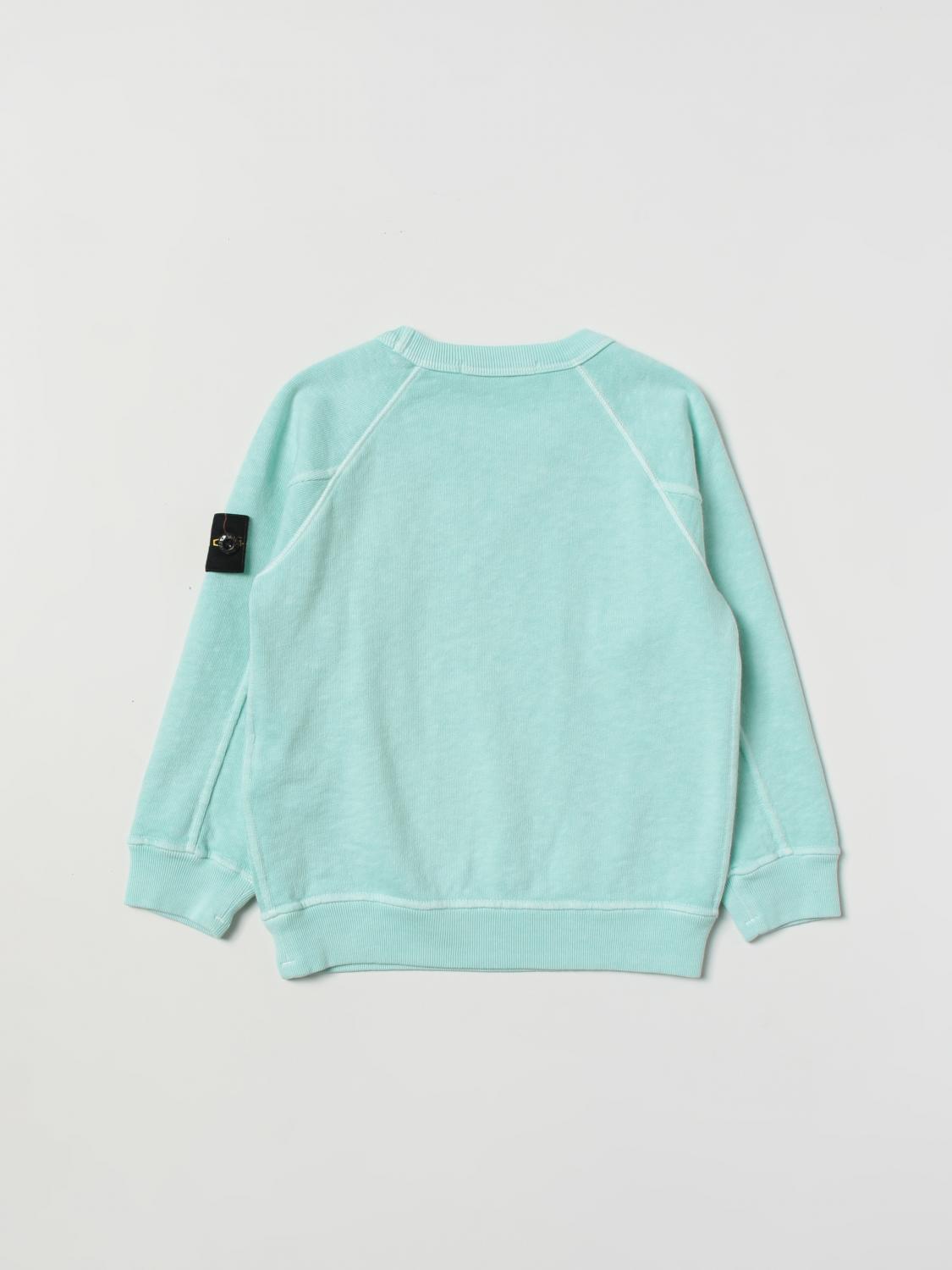 STONE ISLAND JUNIOR PULLOVER: Pullover kinder Stone Island Junior, Wasser - Img 2