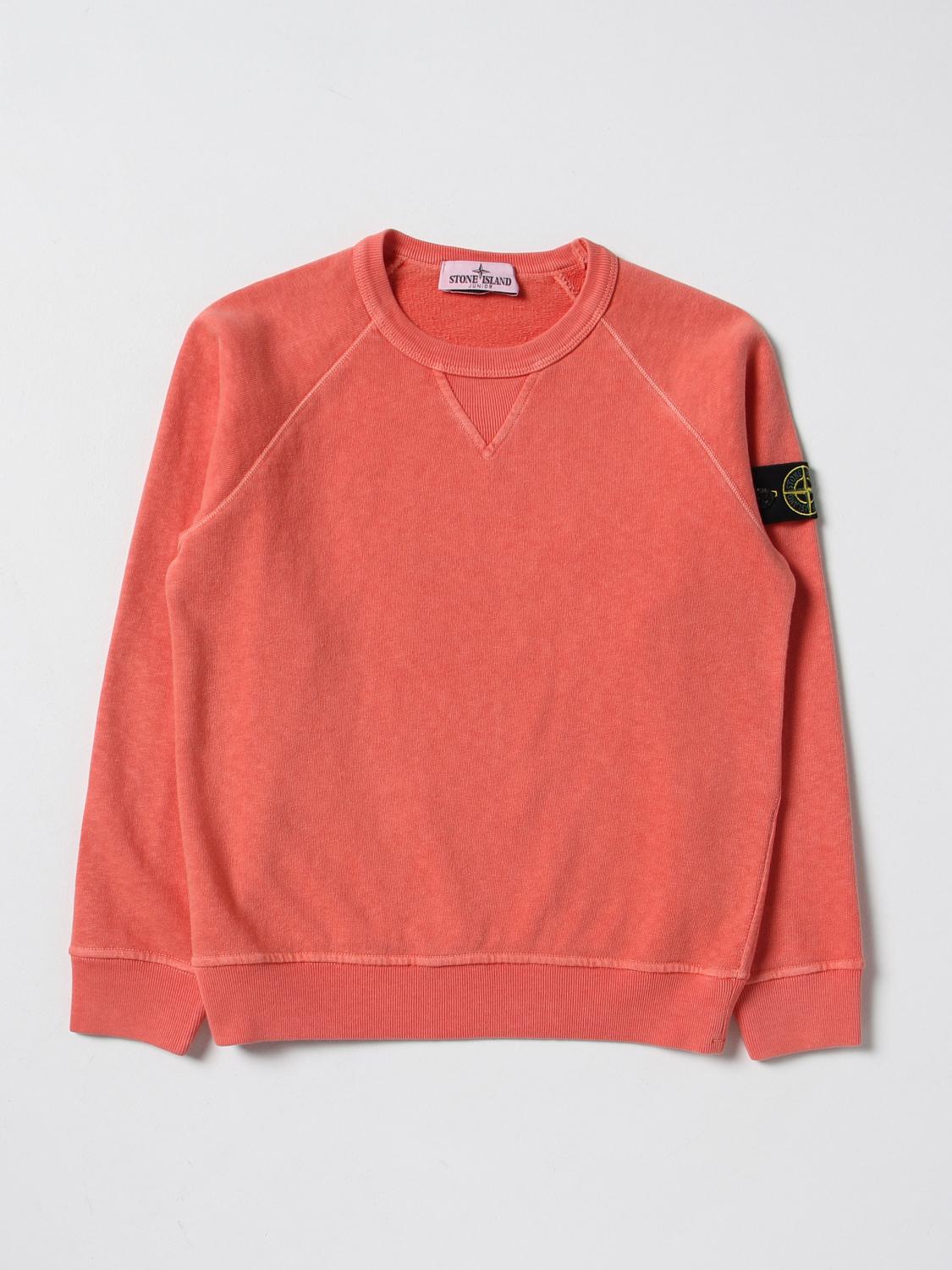 STONE ISLAND JUNIOR PULLOVER: Pullover kinder Stone Island Junior, Korall - Img 1