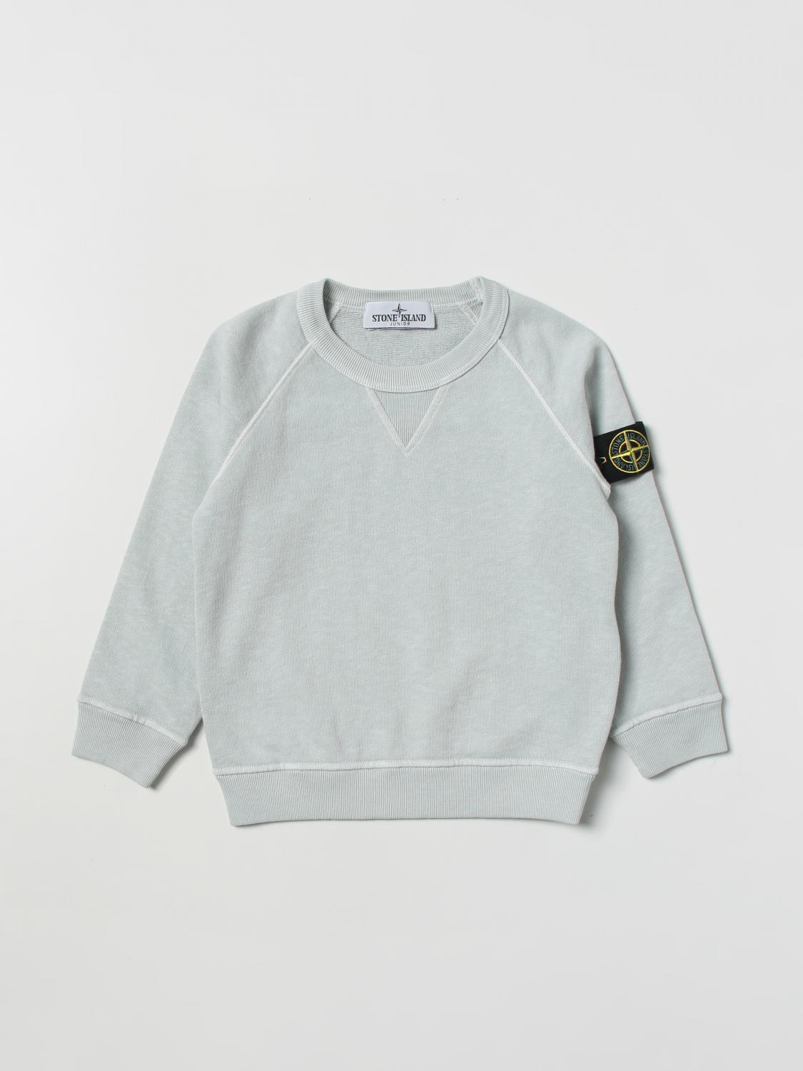 STONE ISLAND JUNIOR PULLOVER: Pullover kinder Stone Island Junior, Grau - Img 1