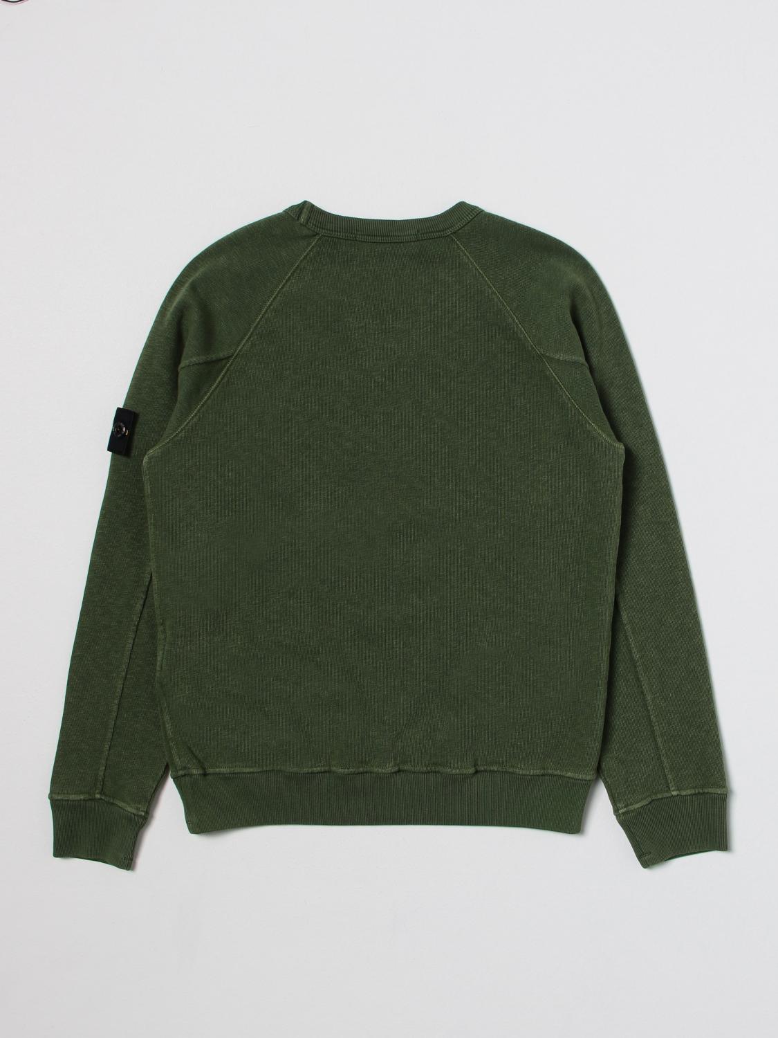 STONE ISLAND JUNIOR PULLOVER: Pullover kinder Stone Island Junior, Anthrazit - Img 2