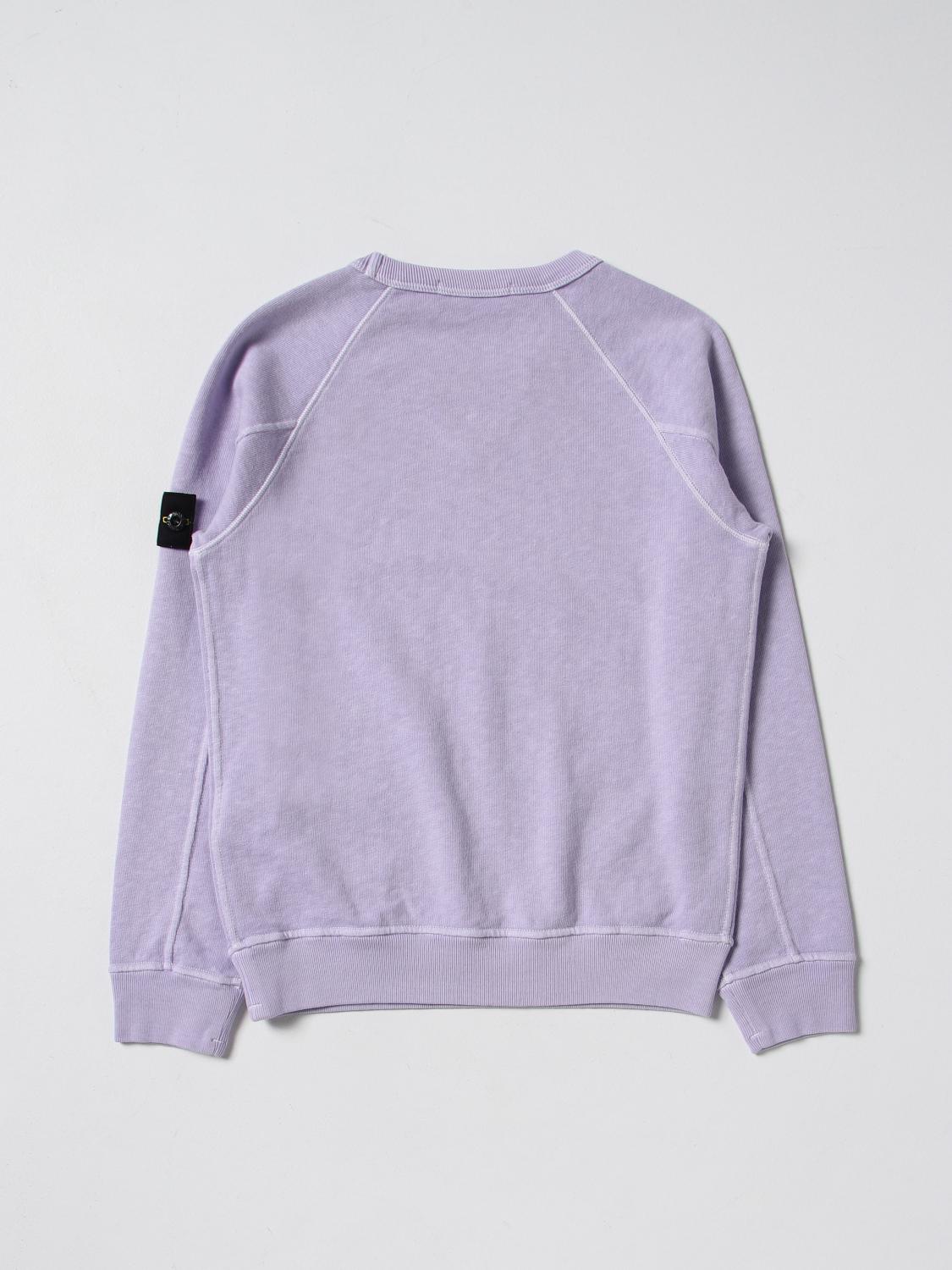 STONE ISLAND JUNIOR PULLOVER: Pullover kinder Stone Island Junior, Glyzinien - Img 2