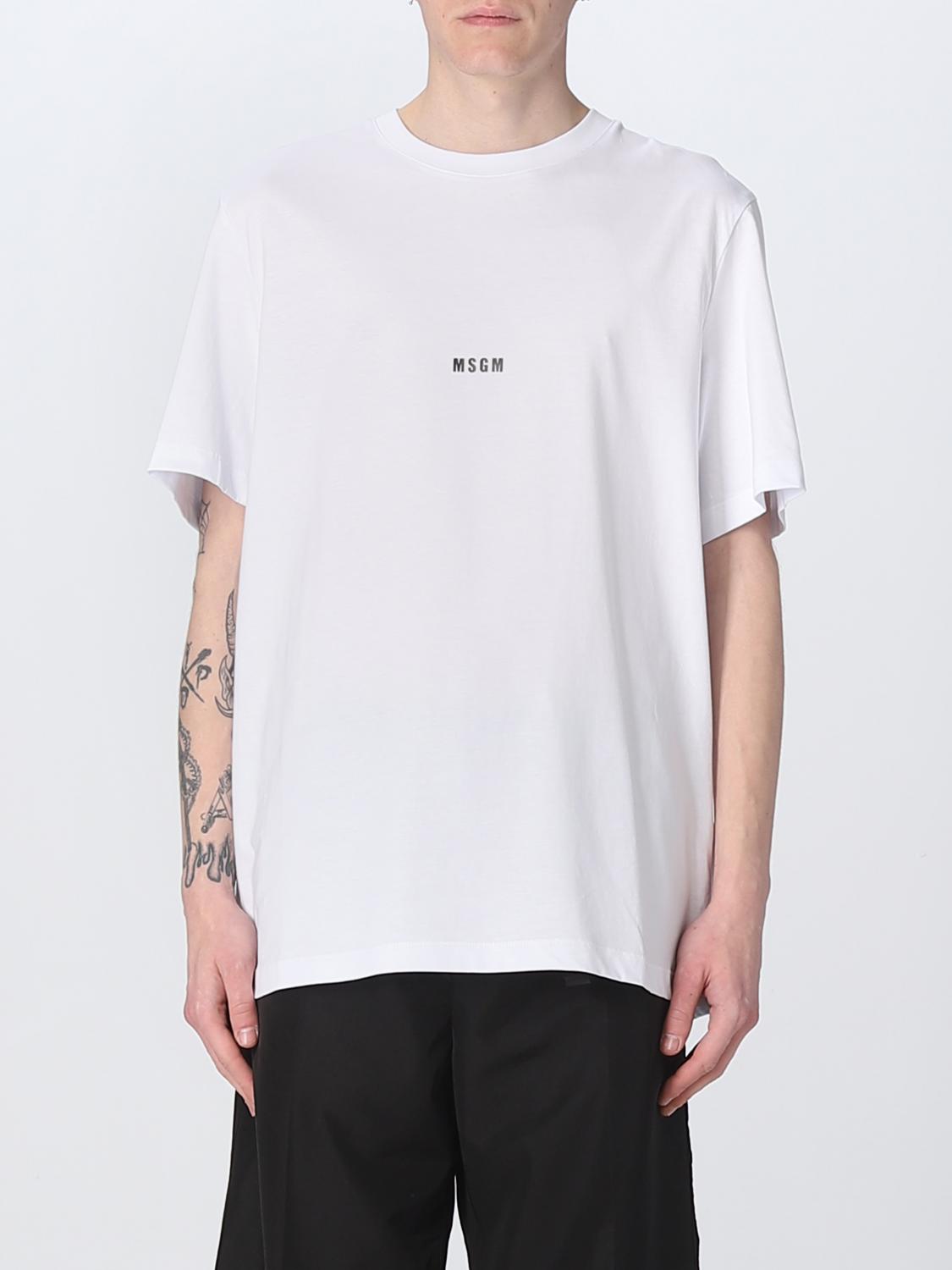MSGM T-SHIRT: MSGM cotton t-shirt, White - Img 1