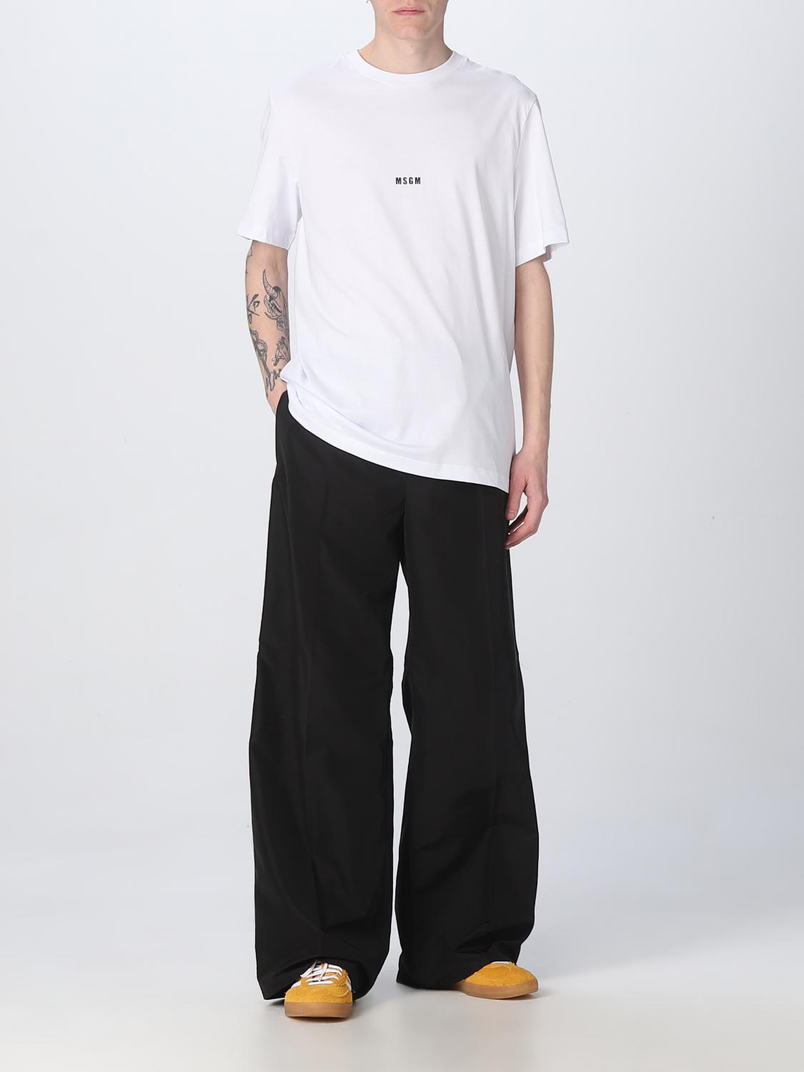 MSGM T-SHIRT: MSGM cotton t-shirt, White - Img 2