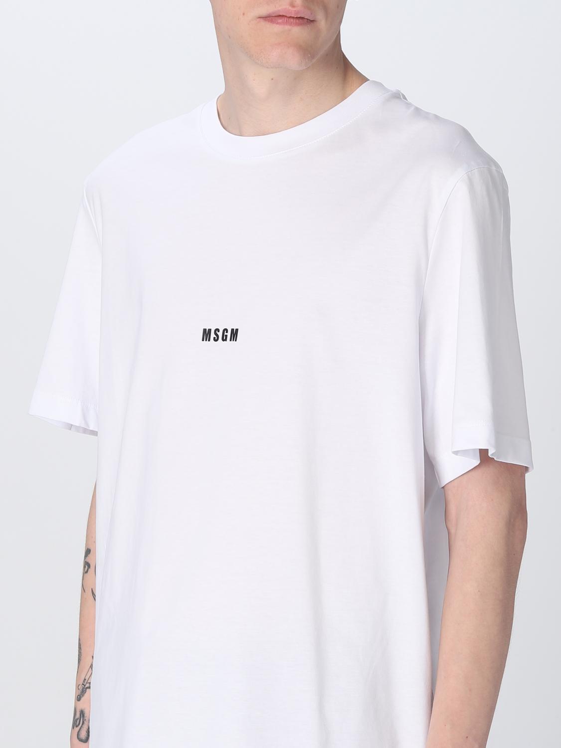 MSGM T-SHIRT: MSGM cotton t-shirt, White - Img 4