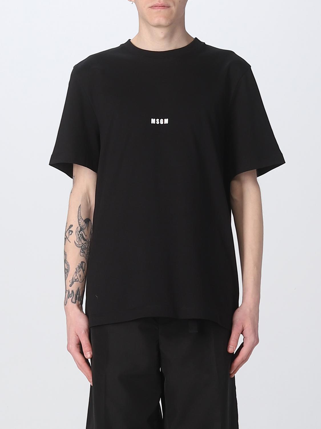 MSGM 티셔츠: 티셔츠 남성 MSGM, 블랙 - Img 1