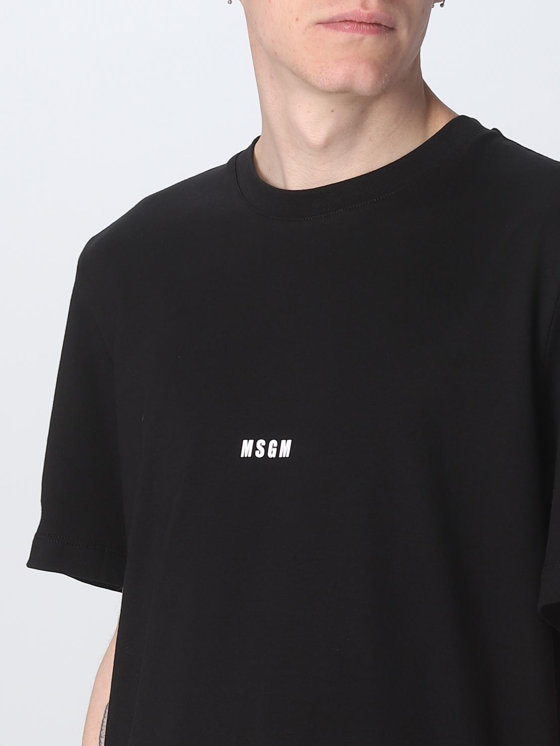 MSGM 티셔츠: 티셔츠 남성 MSGM, 블랙 - Img 4