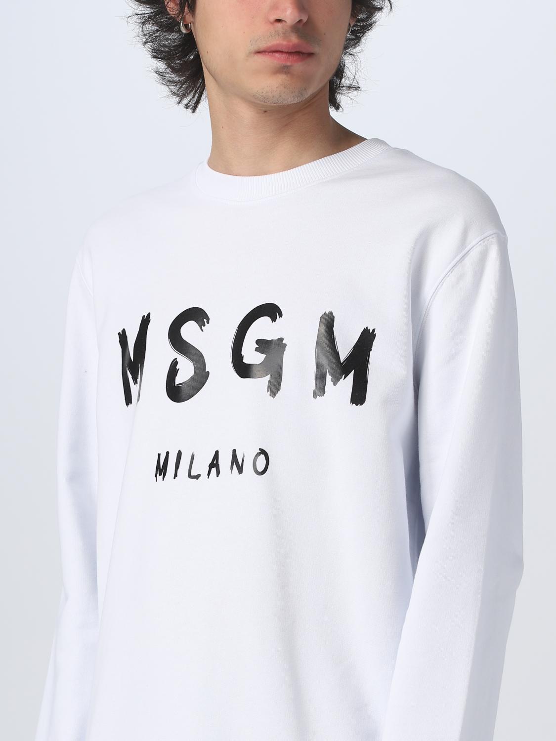 MSGM SWEATSHIRT: Sweatshirt herren MSGM, Weiß - Img 4