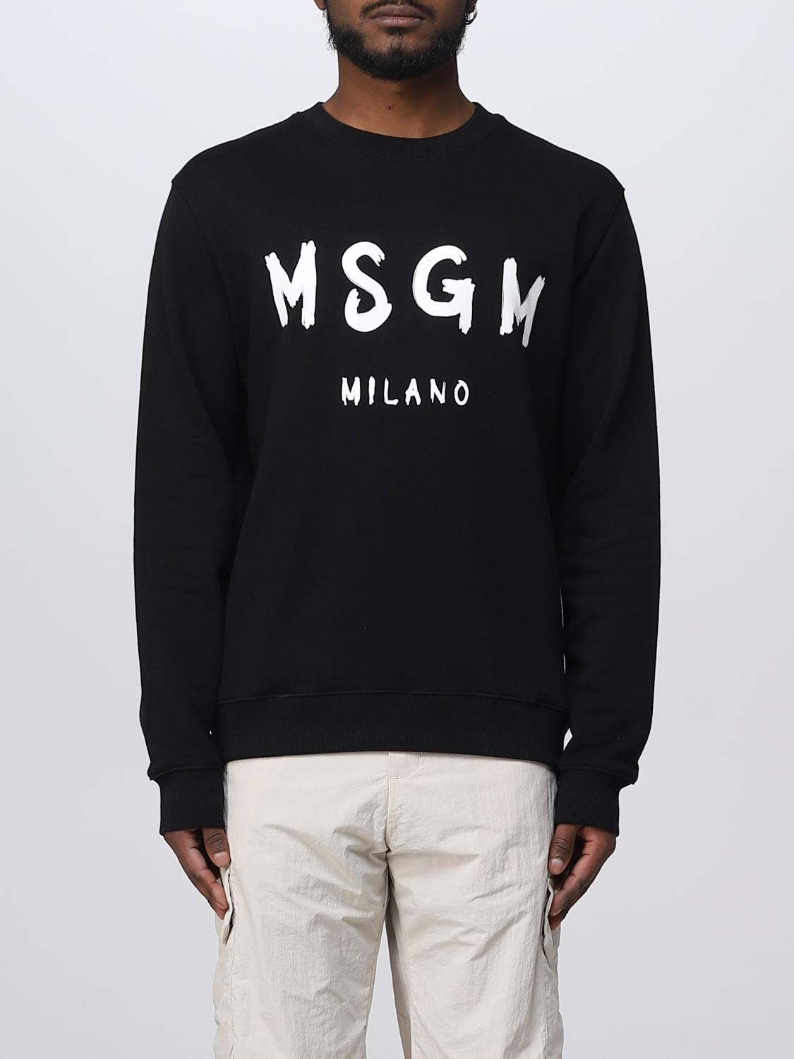 MSGM SWEATSHIRT: Sweatshirt herren MSGM, Schwarz - Img 1