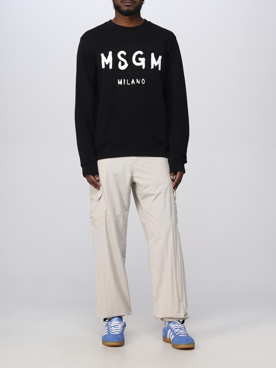 MSGM SWEATSHIRT: Sweatshirt herren MSGM, Schwarz - Img 2