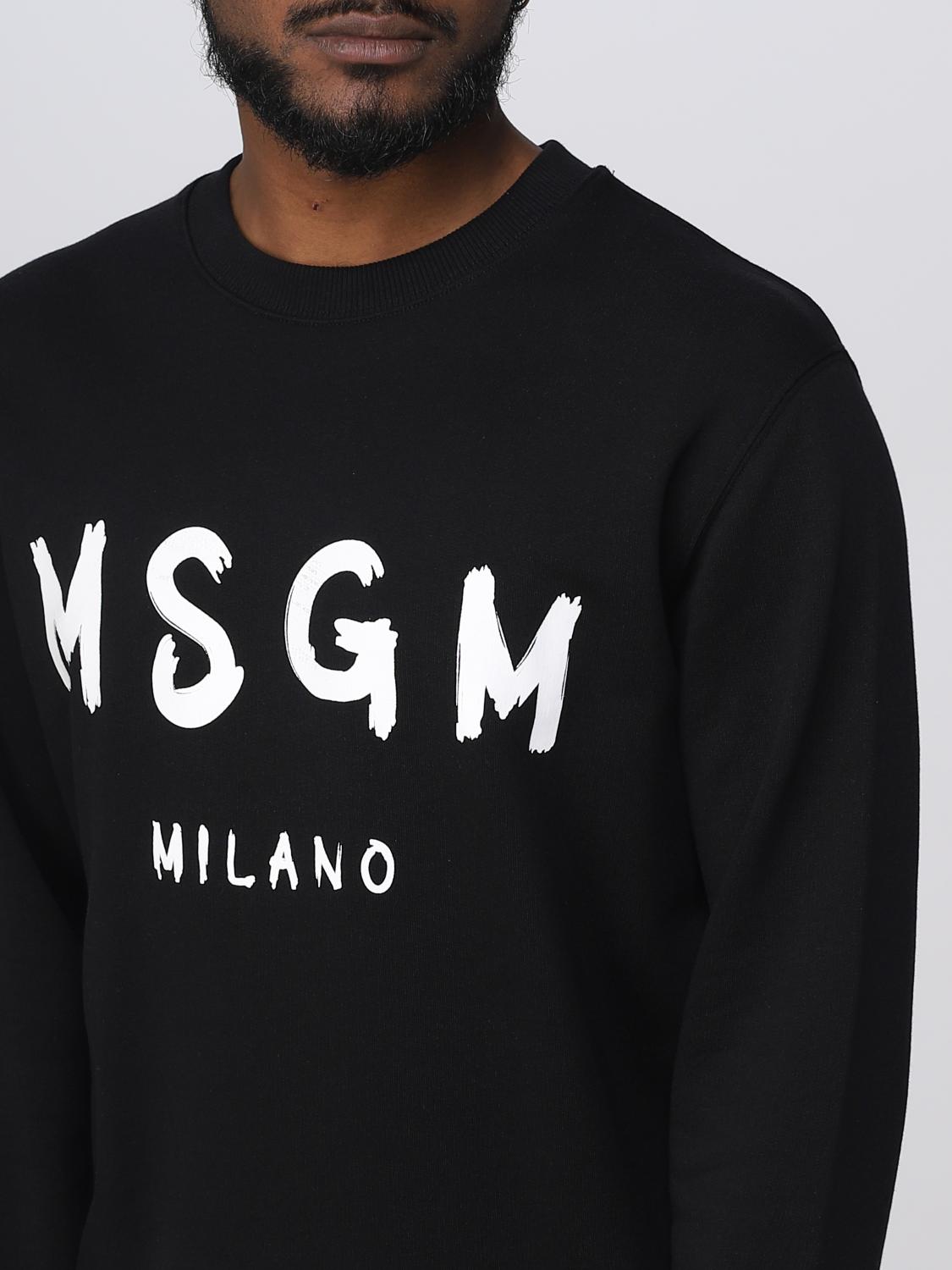 MSGM SWEATSHIRT: Sweatshirt herren MSGM, Schwarz - Img 4