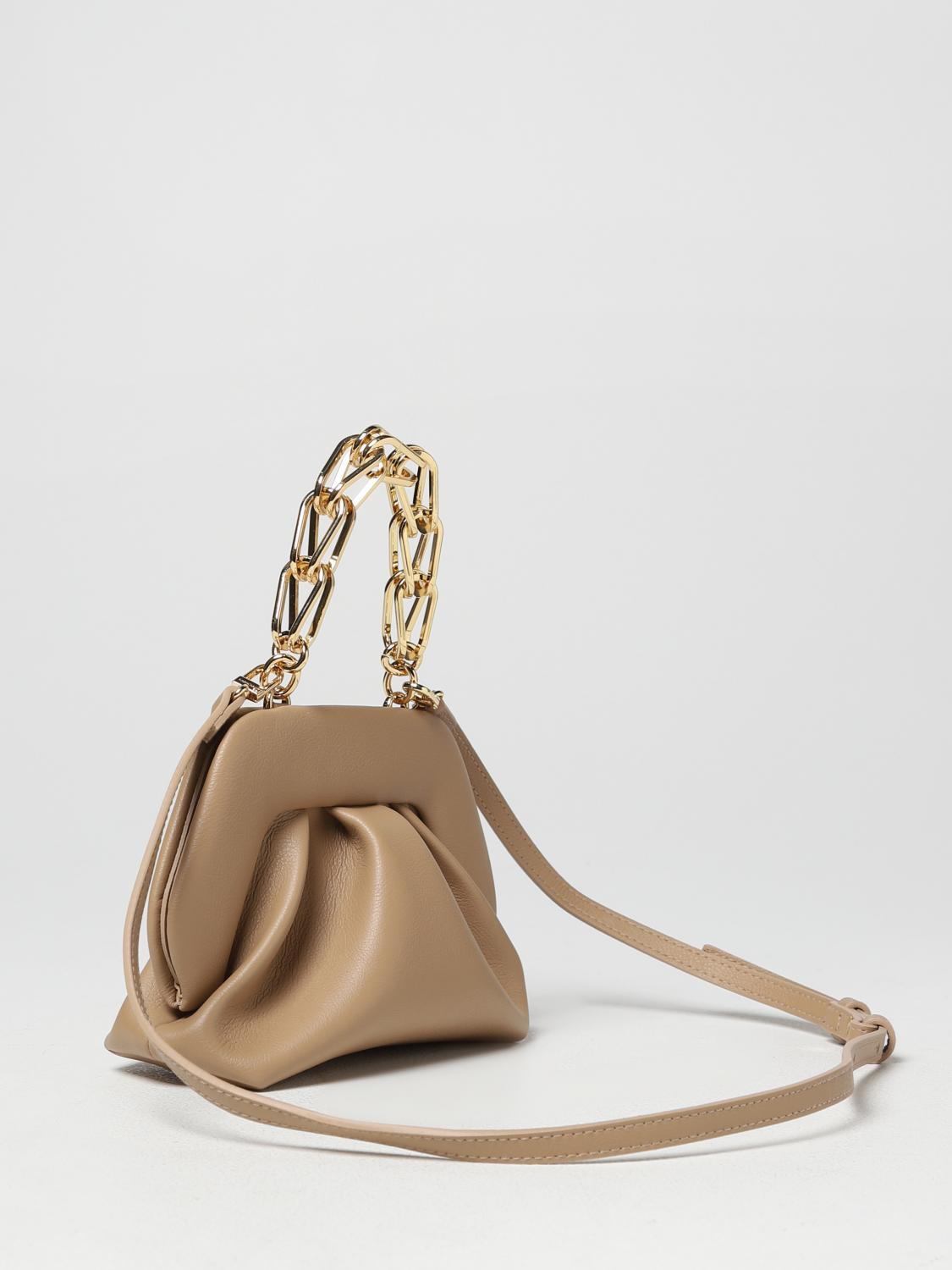 THEMOIRÈ BORSA MINI: Borsa Tia Themoirè in tessuto riciclato, Beige - Img 2