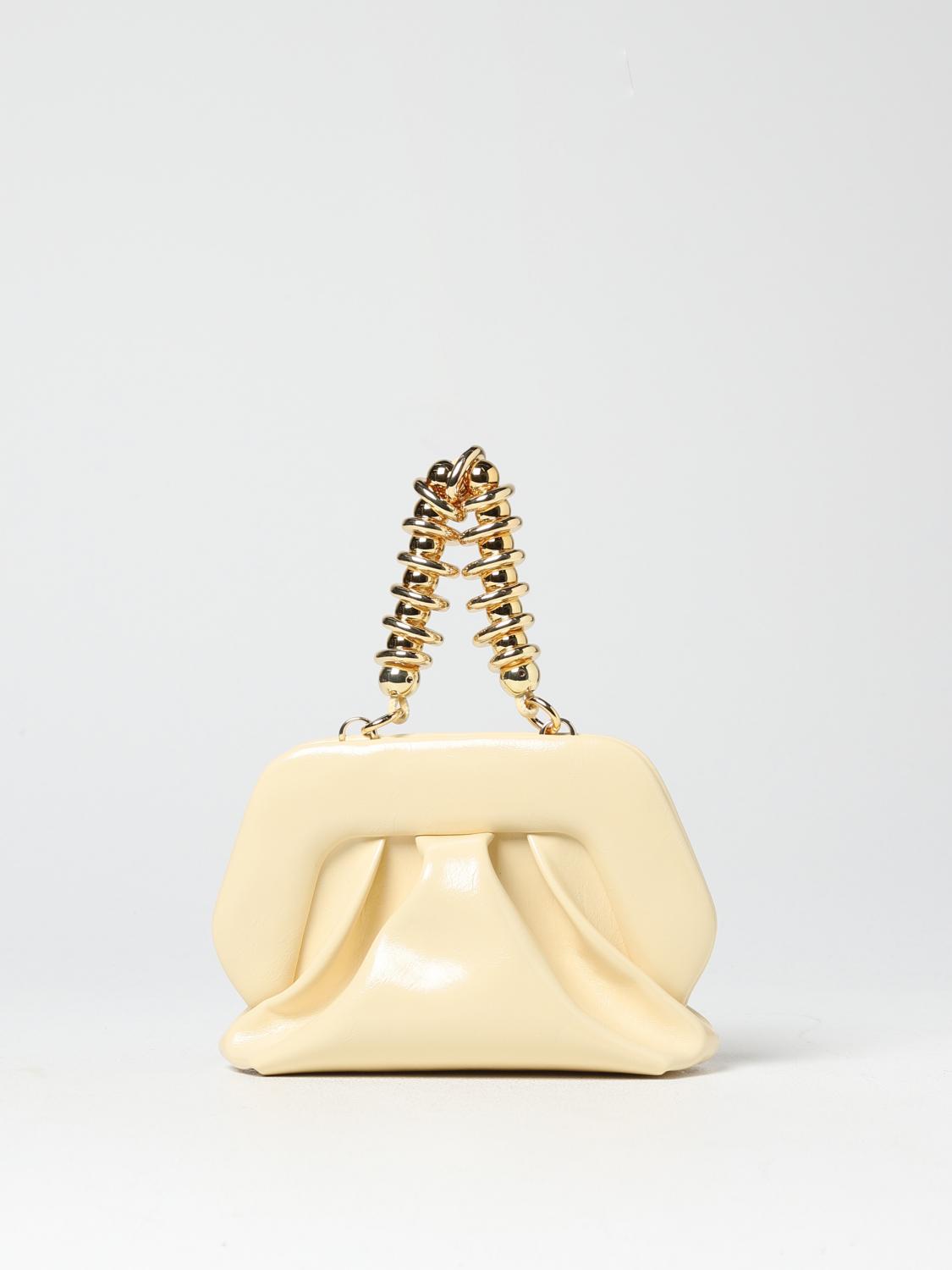 THEMOIRÈ BORSA MINI: Borsa Gea Themoirè in materiali riciclati vegani, Giallo - Img 1