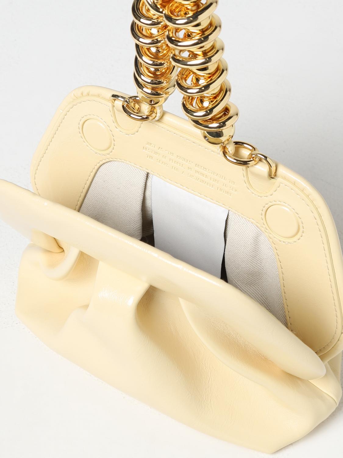 THEMOIRÈ BORSA MINI: Borsa Gea Themoirè in materiali riciclati vegani, Giallo - Img 3