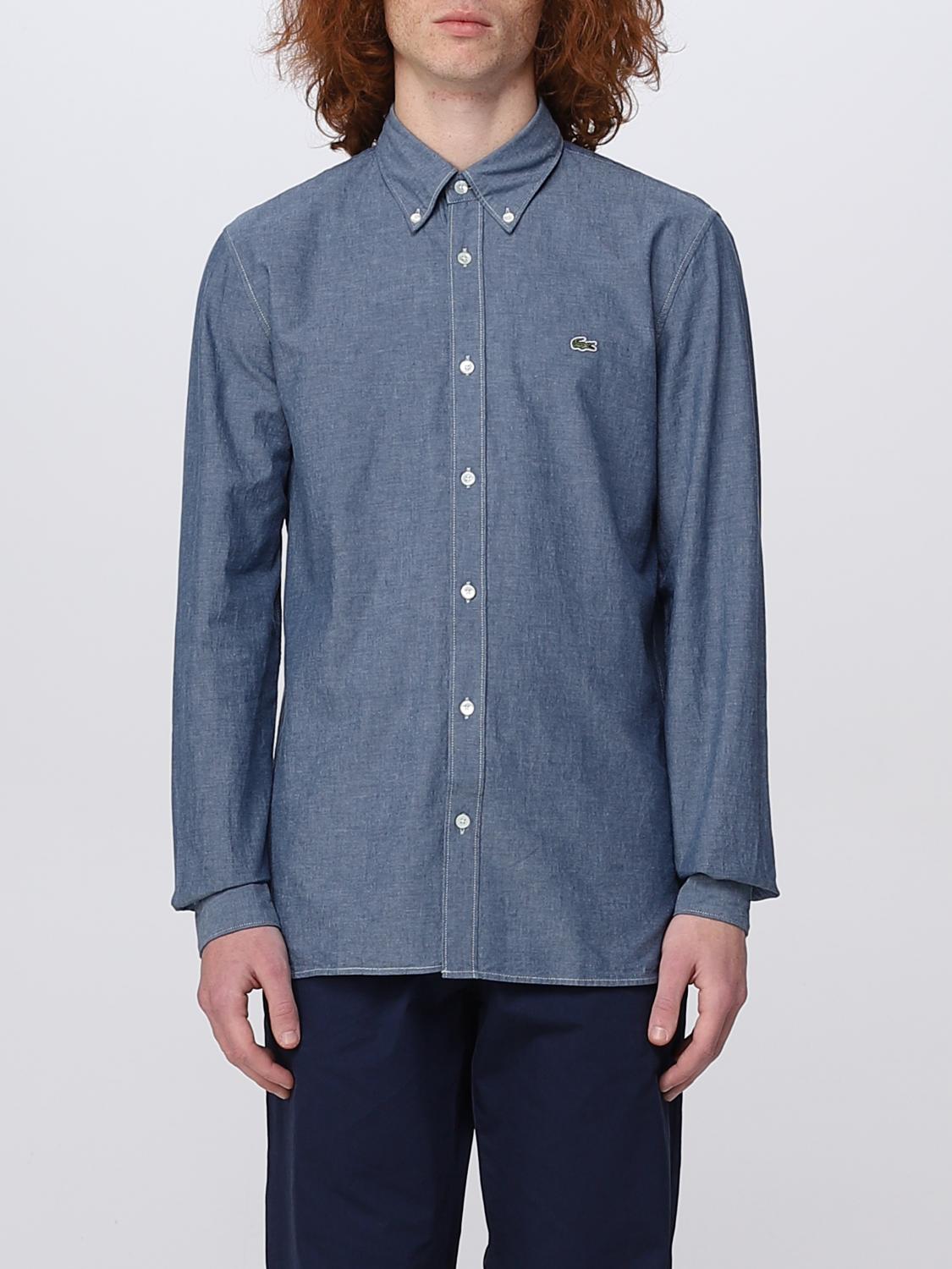 LACOSTE CAMISA: Camisa hombre Lacoste, Azul Oscuro - Img 1