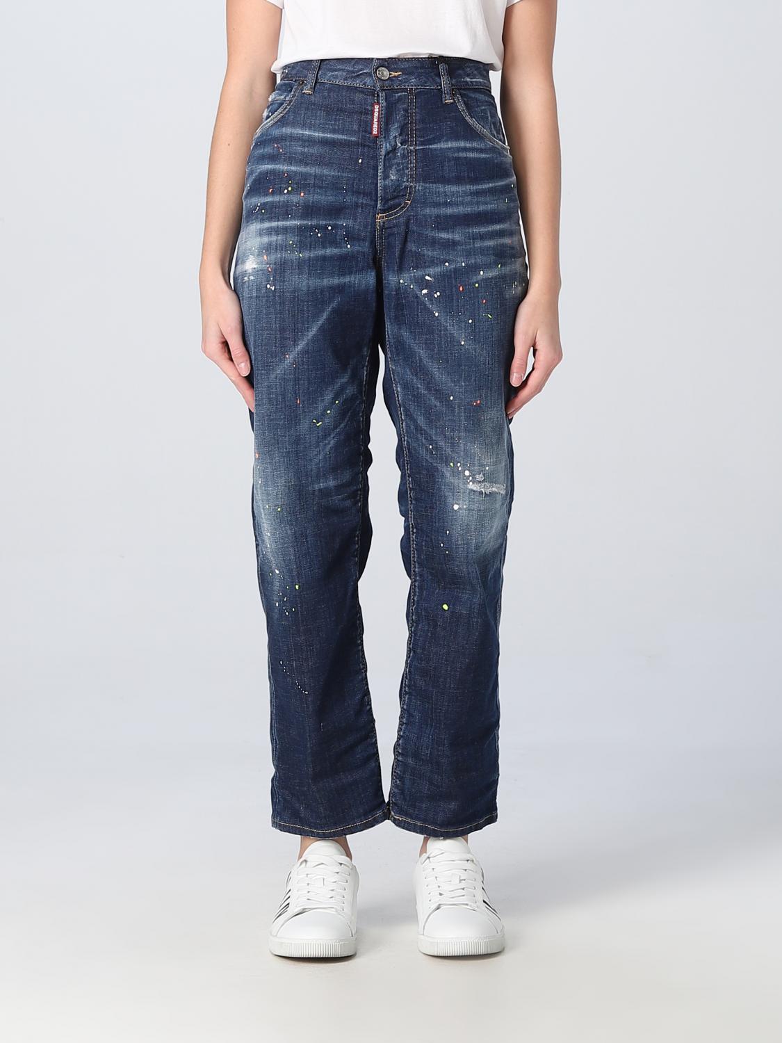 デニム・ジーパン DSQUARED2 Woman Jeans Denim S75LB0792S30342 470 Dsquared2 Outlet: jeans in stretch denim - Denim | Dsquared2