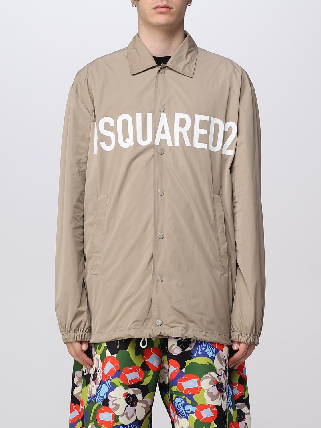 DSQUARED2 JACKET: Dsquared2 nylon jacket, Beige - Img 1