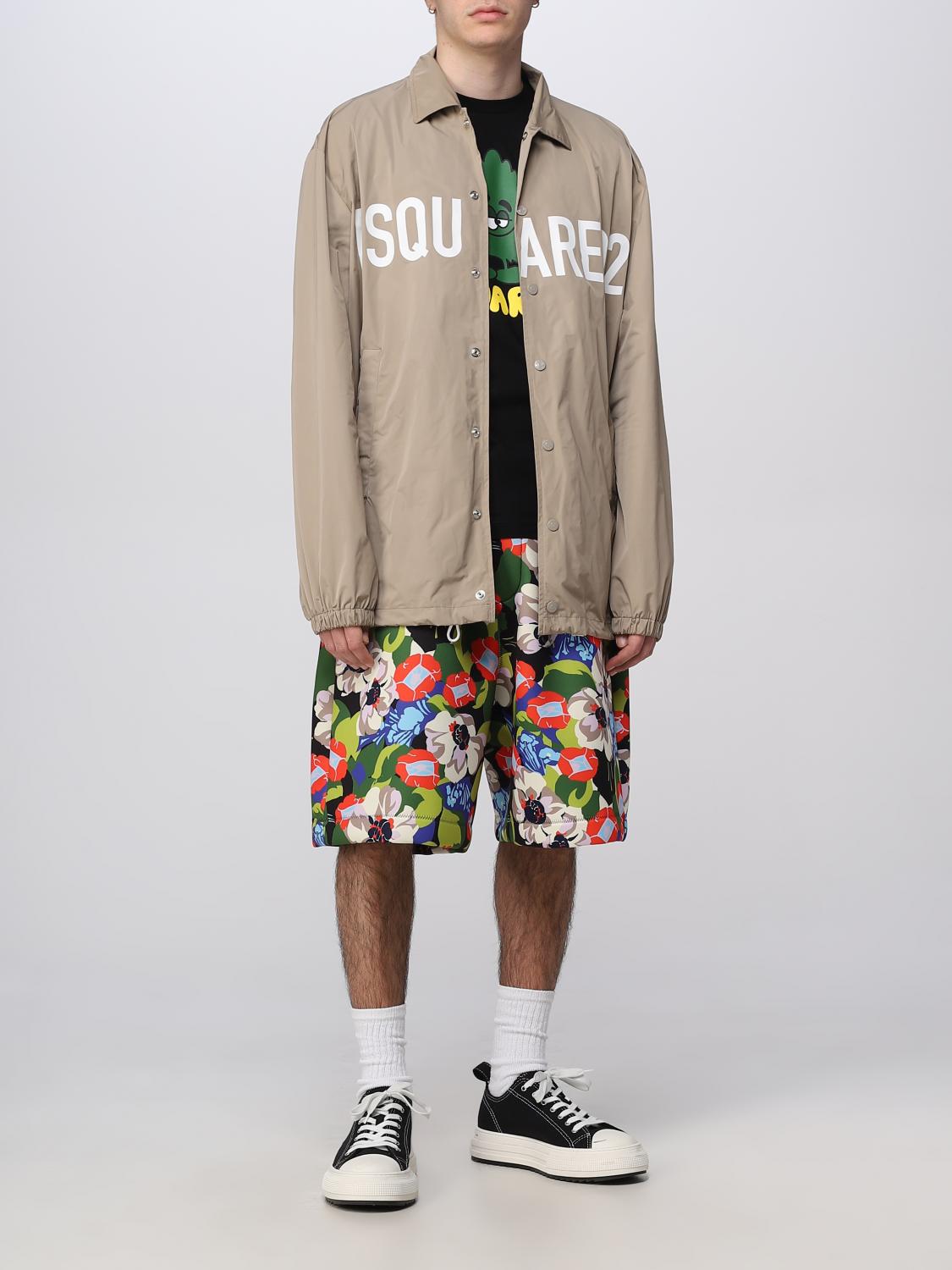 DSQUARED2 JACKET: Dsquared2 nylon jacket, Beige - Img 2
