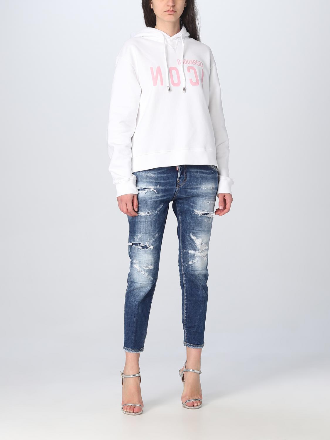 DSQUARED2 SUDADERA: Sudadera mujer Dsquared2, Blanco - Img 2