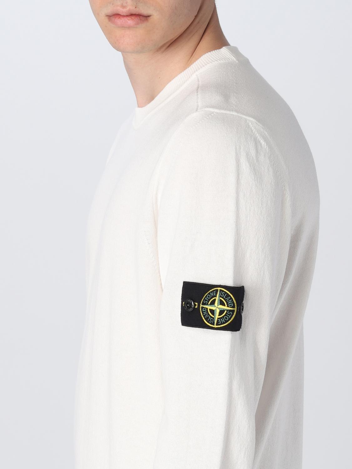 STONE ISLAND SWEATER: Sweater men Stone Island, White - Img 5