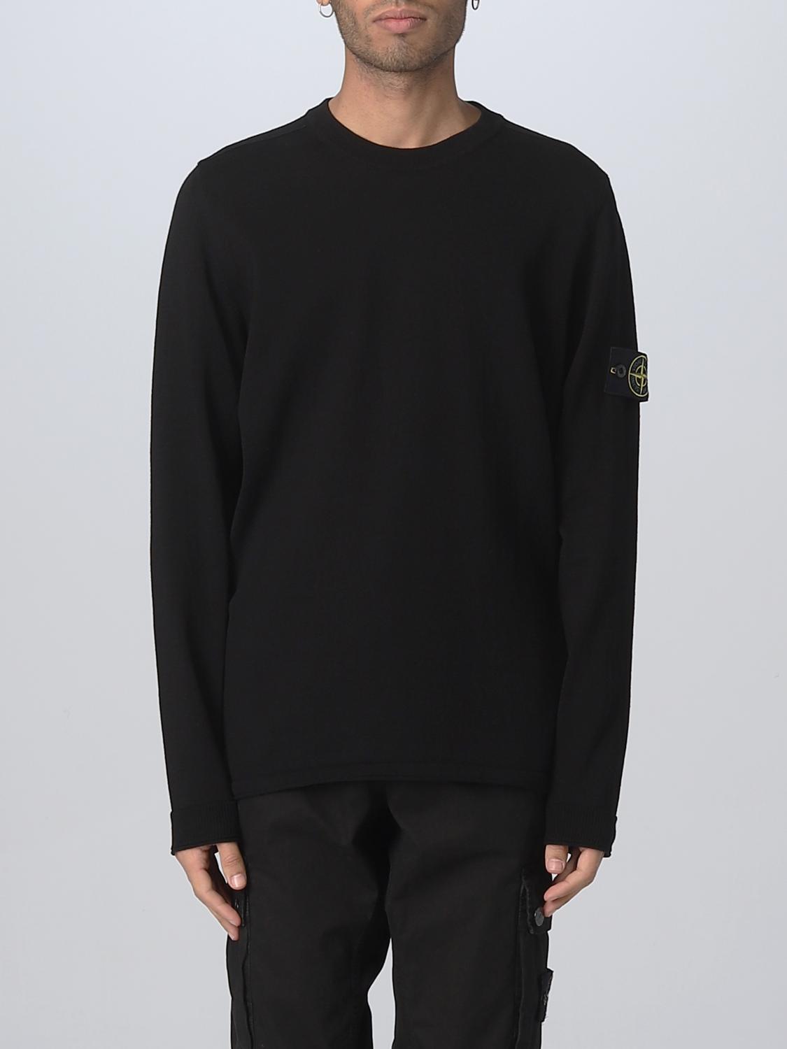 STONE ISLAND SWEATER: Sweater men Stone Island, Black - Img 1