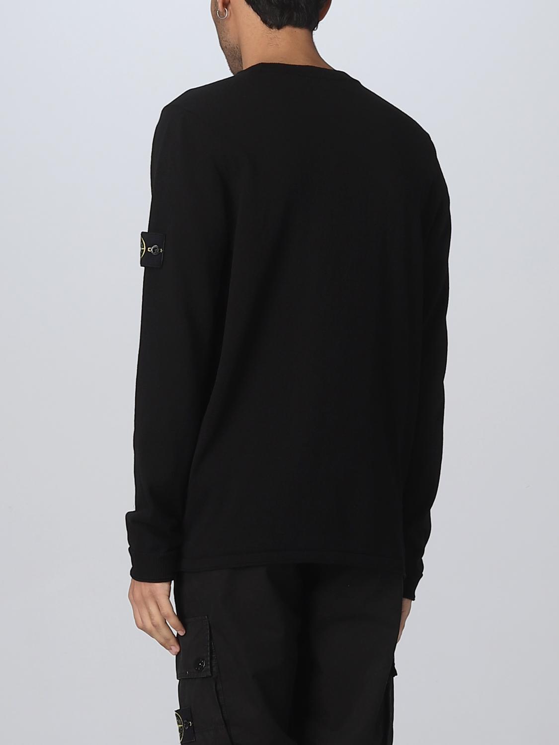 STONE ISLAND SWEATER: Sweater men Stone Island, Black - Img 3