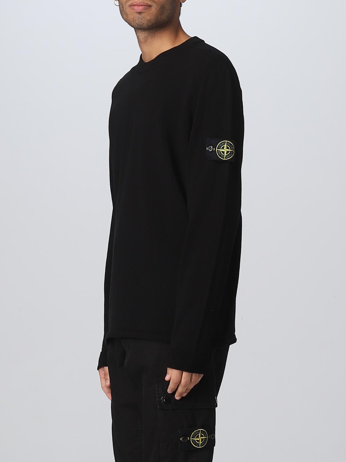 STONE ISLAND SWEATER: Sweater men Stone Island, Black - Img 4