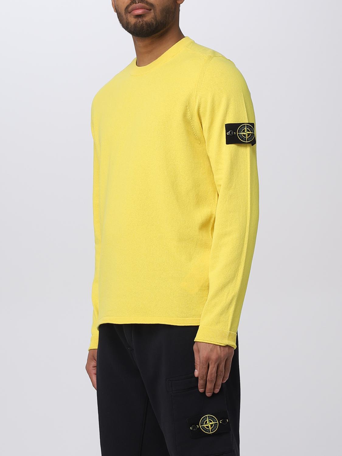 STONE ISLAND SWEATER: Sweater men Stone Island, Yellow - Img 3