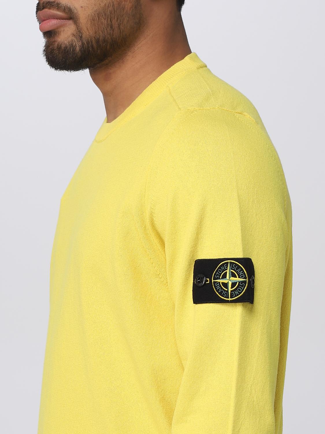 STONE ISLAND SWEATER: Sweater men Stone Island, Yellow - Img 4