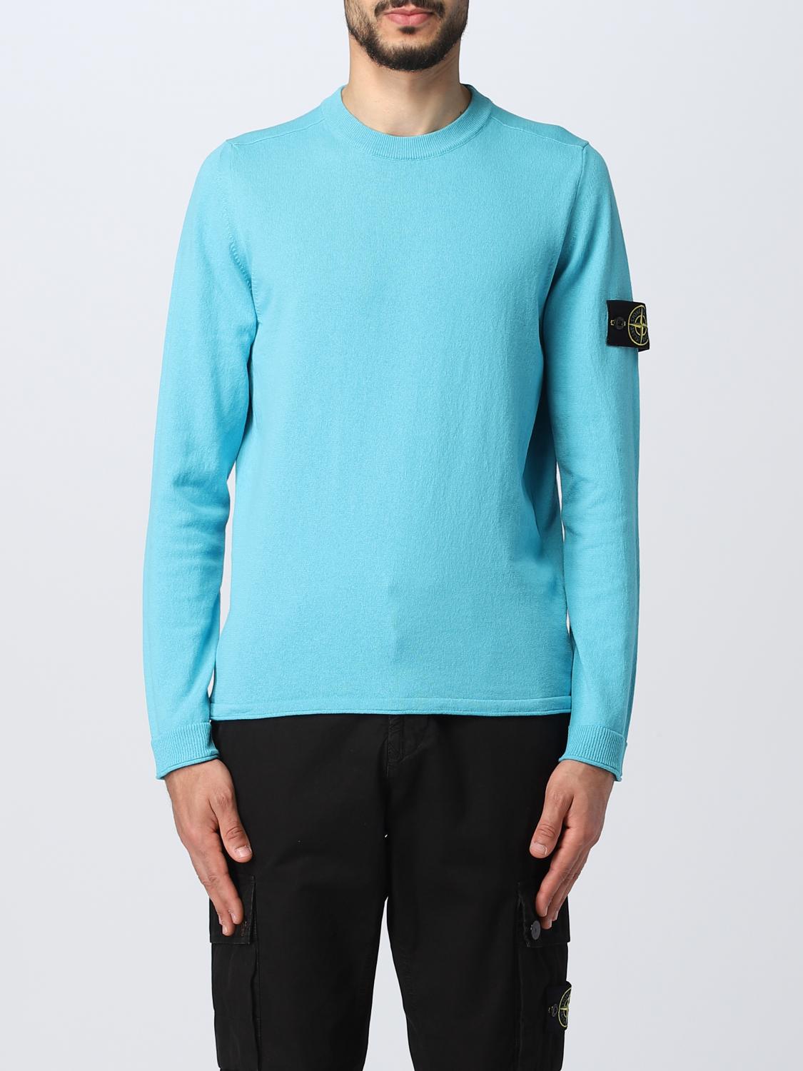 STONE ISLAND PULLOVER: Pullover herren Stone Island, Türkis - Img 1