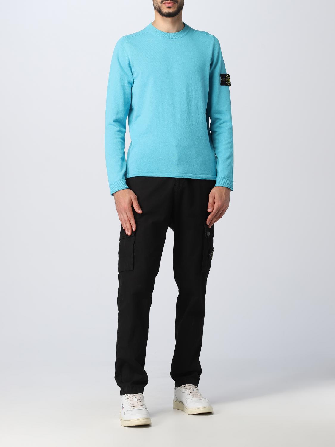 STONE ISLAND PULLOVER: Pullover herren Stone Island, Türkis - Img 2