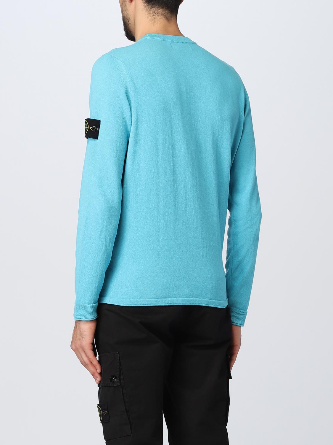 STONE ISLAND PULLOVER: Pullover herren Stone Island, Türkis - Img 3