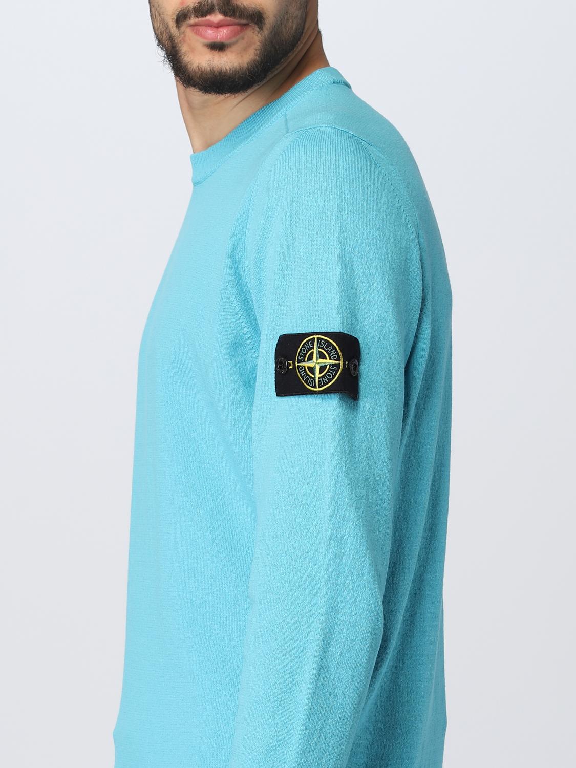STONE ISLAND PULLOVER: Pullover herren Stone Island, Türkis - Img 5
