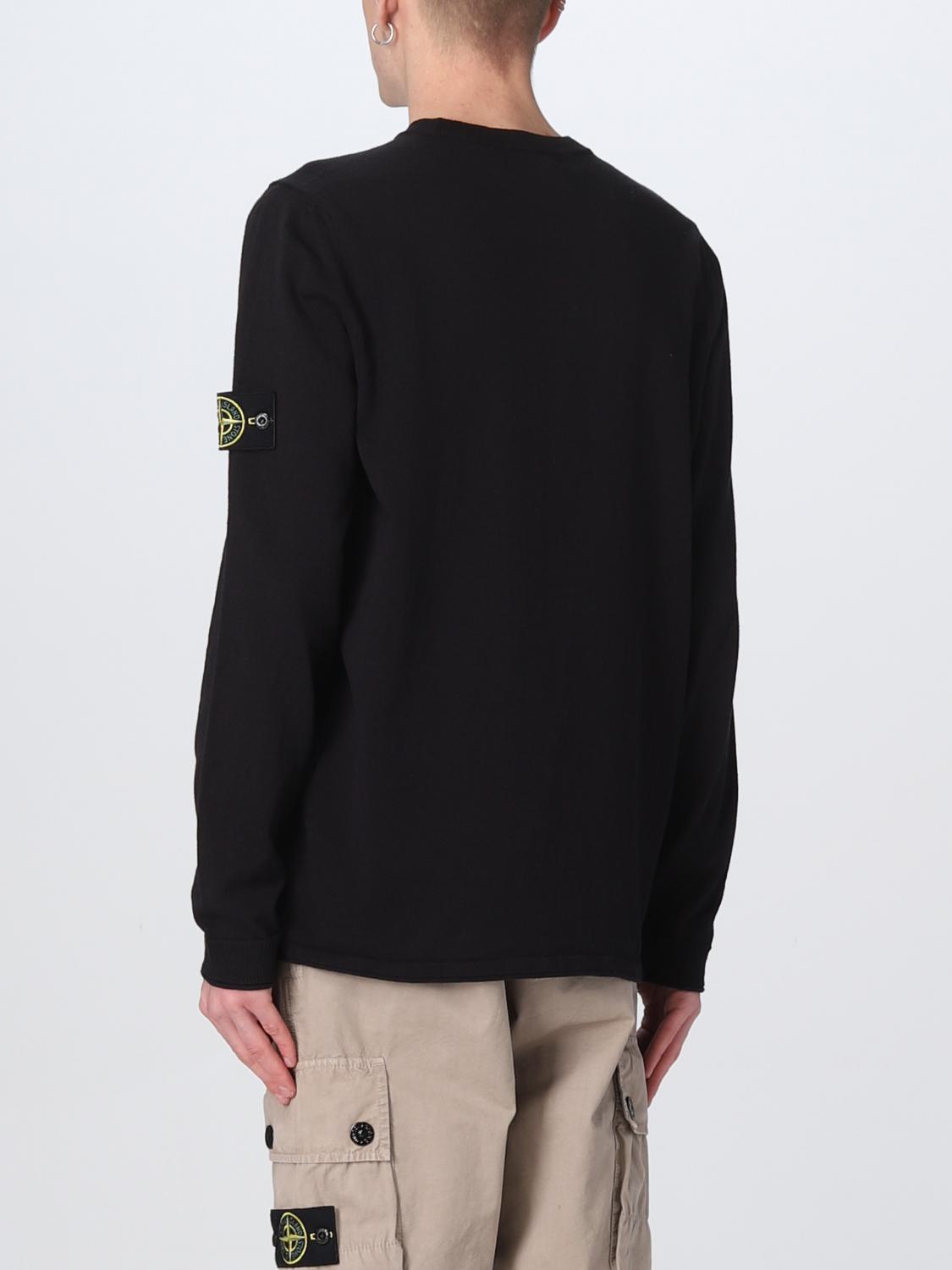 STONE ISLAND SWEATER: Sweater men Stone Island, Blue - Img 3