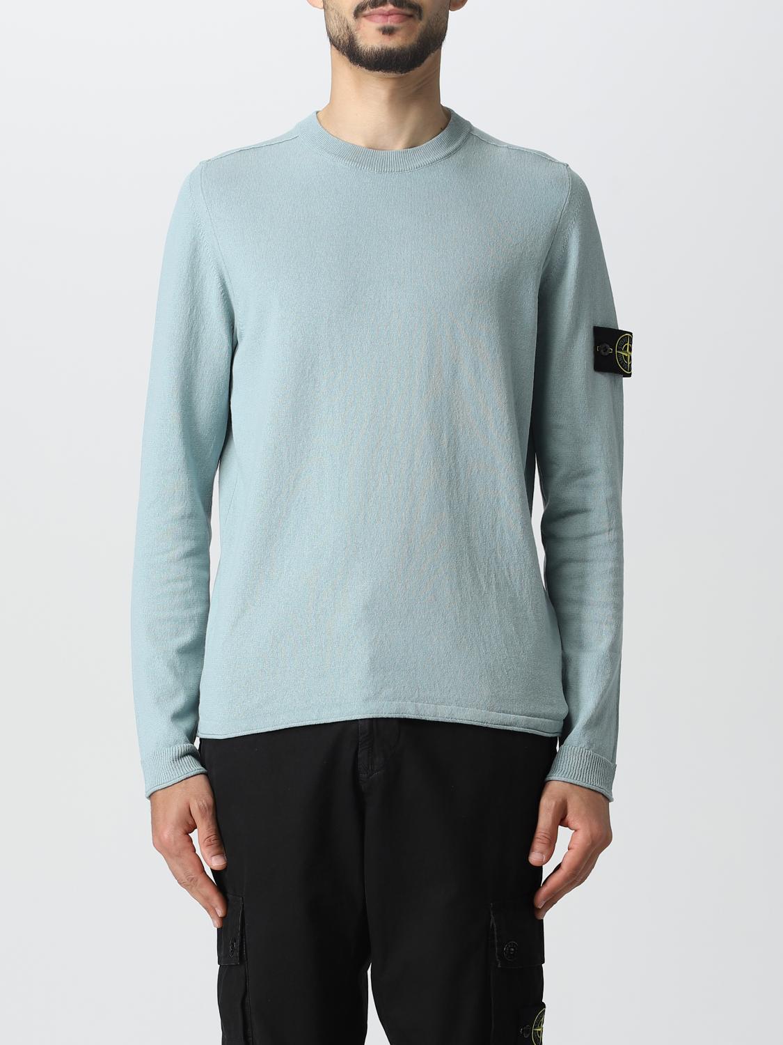 STONE ISLAND SWEATER: Sweater men Stone Island, Gnawed Blue - Img 1