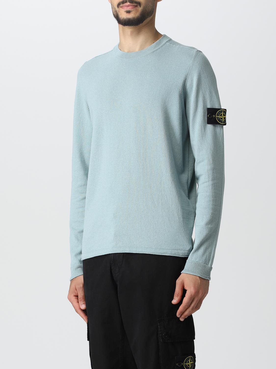 STONE ISLAND SWEATER: Sweater men Stone Island, Gnawed Blue - Img 4