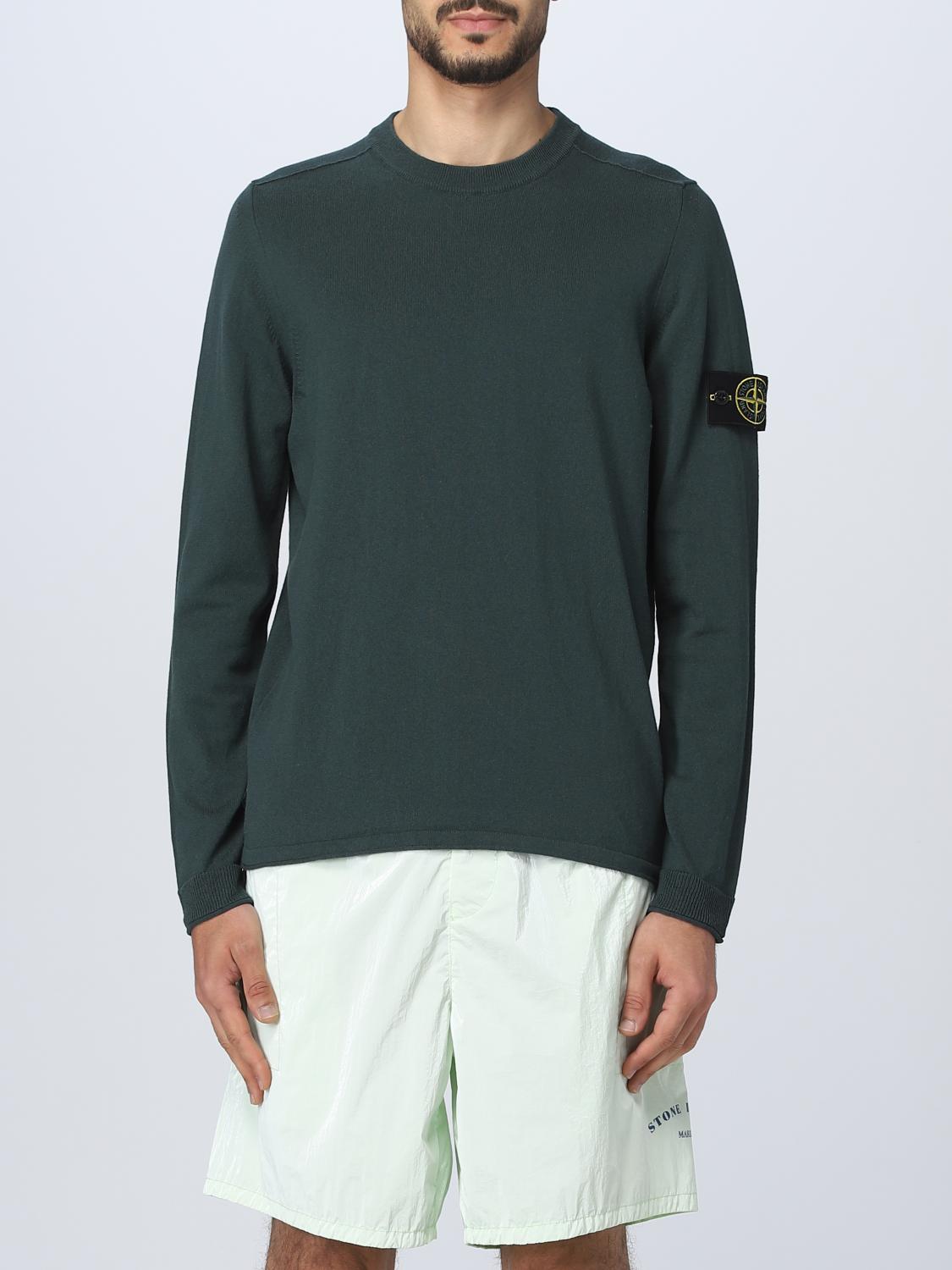 STONE ISLAND SWEATER: Sweater men Stone Island, Bottle Green - Img 1