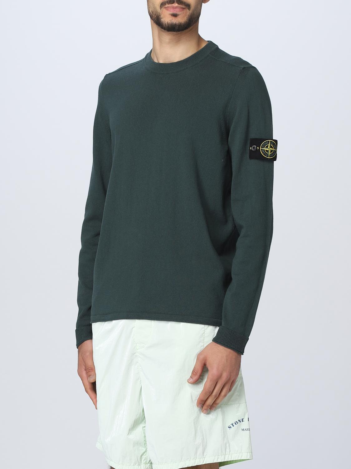 STONE ISLAND SWEATER: Sweater men Stone Island, Bottle Green - Img 4