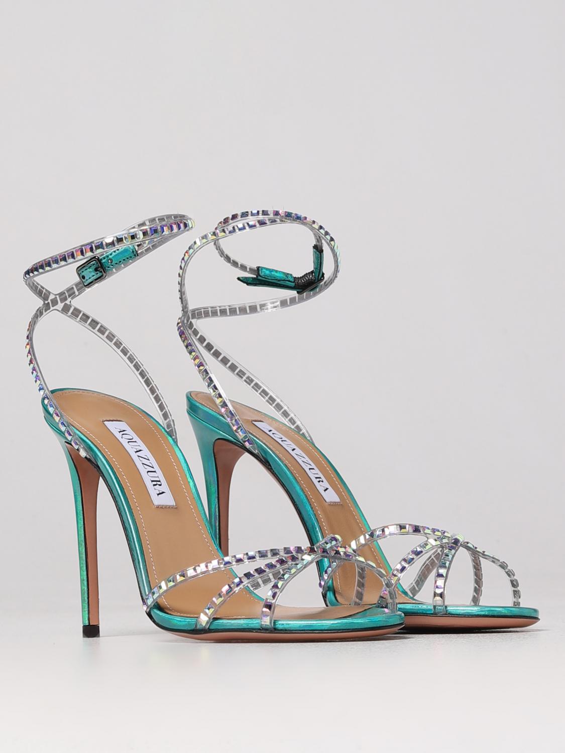 AQUAZZURA SANDALEN MIT ABSATZ: Sandalen mit absatz damen Aquazzura, Wasser - Img 2