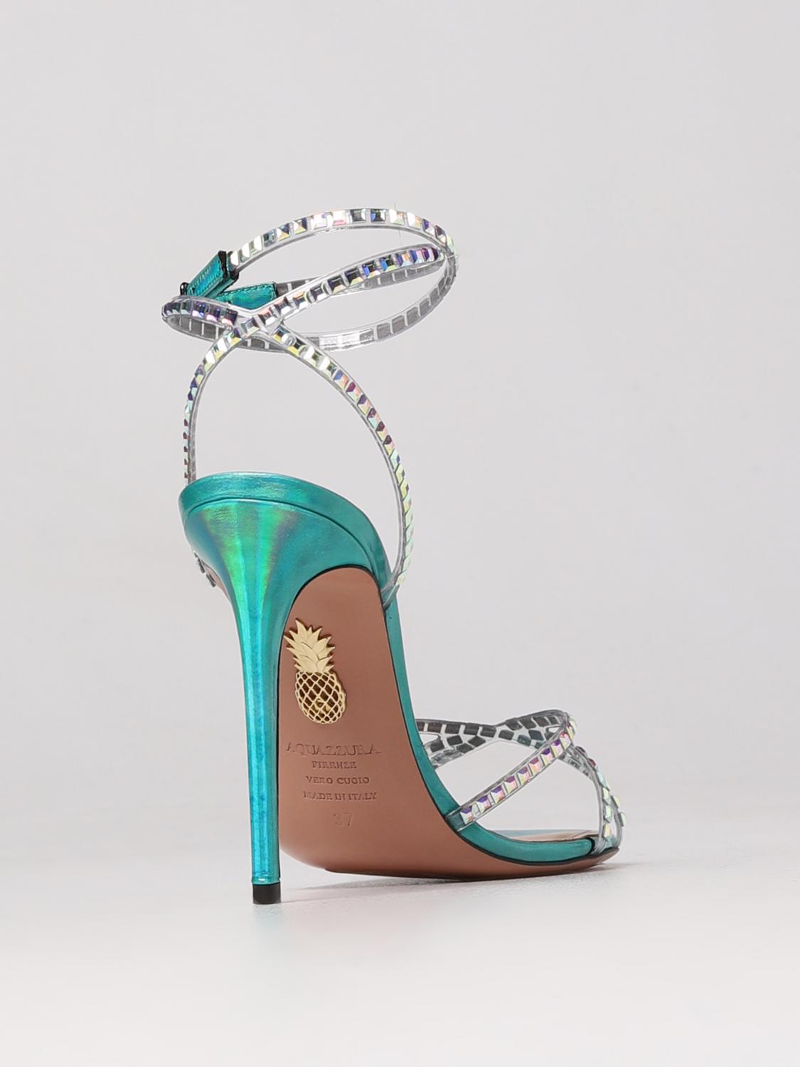 AQUAZZURA SANDALEN MIT ABSATZ: Sandalen mit absatz damen Aquazzura, Wasser - Img 3