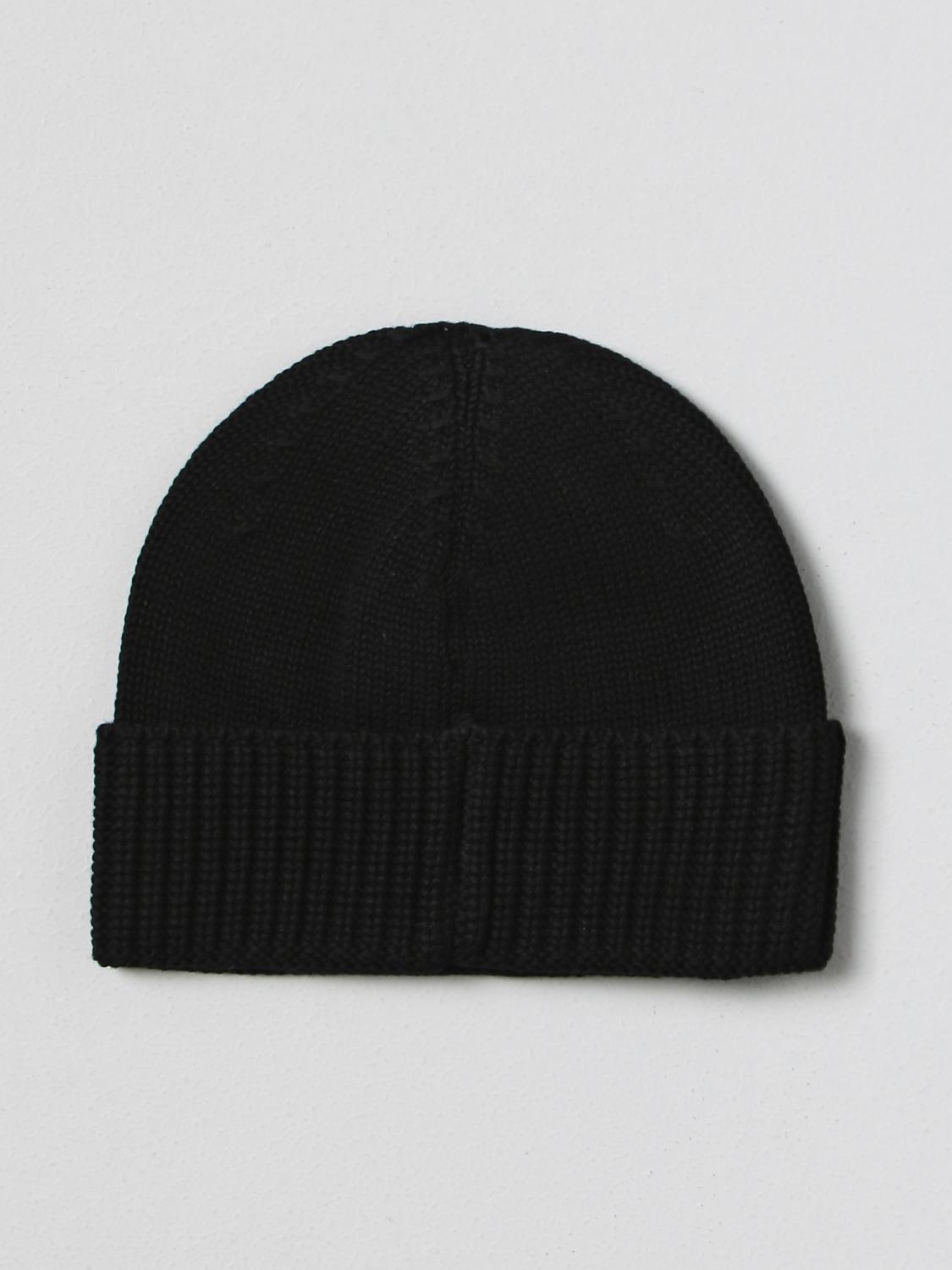STONE ISLAND JUNIOR GORRO: Gorro niños Stone Island Junior, Negro - Img 2