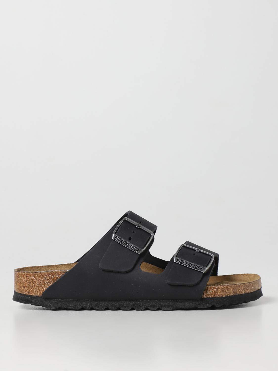 BIRKENSTOCK FLAT SANDAL: Flat sandals woman Birkenstock, Black - Img 1