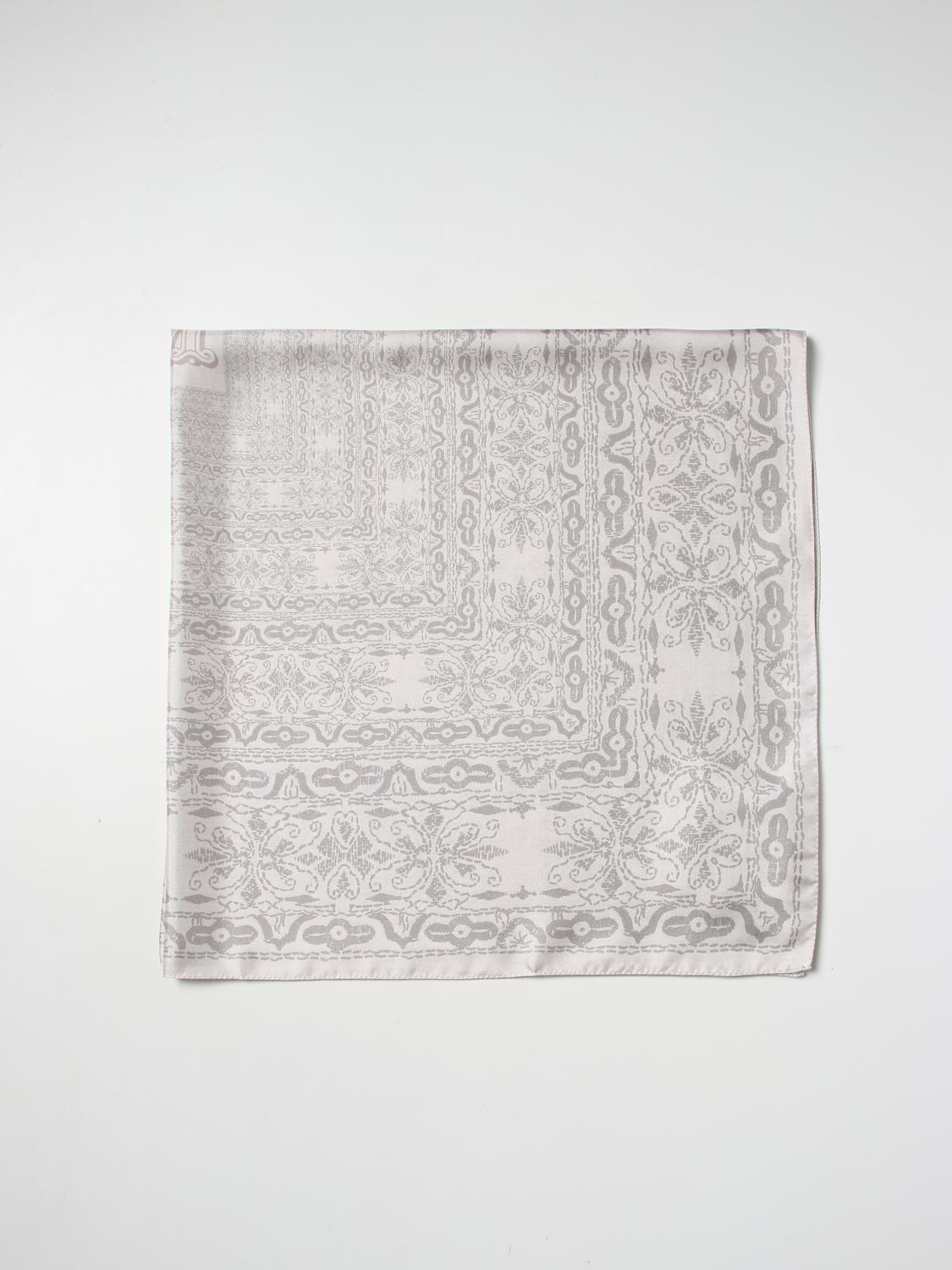 MAX MARA NECK SCARF: Max Mara printed silk scarf, White - Img 1