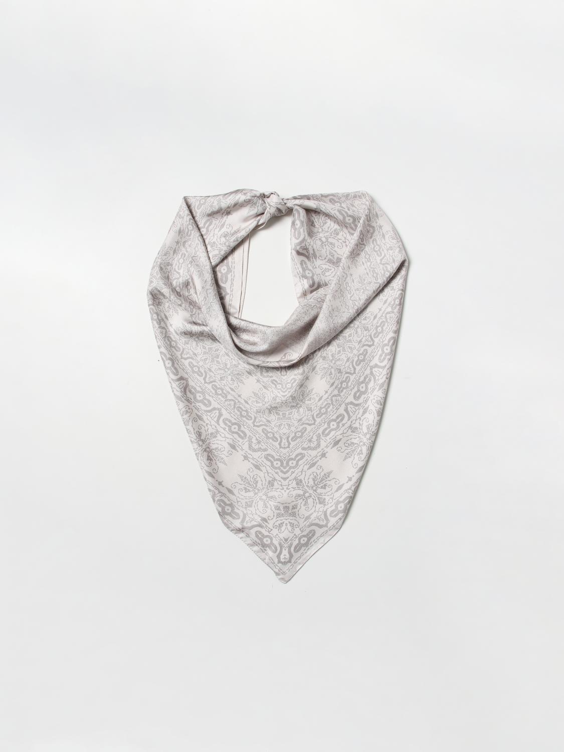 MAX MARA NECK SCARF: Max Mara printed silk scarf, White - Img 2