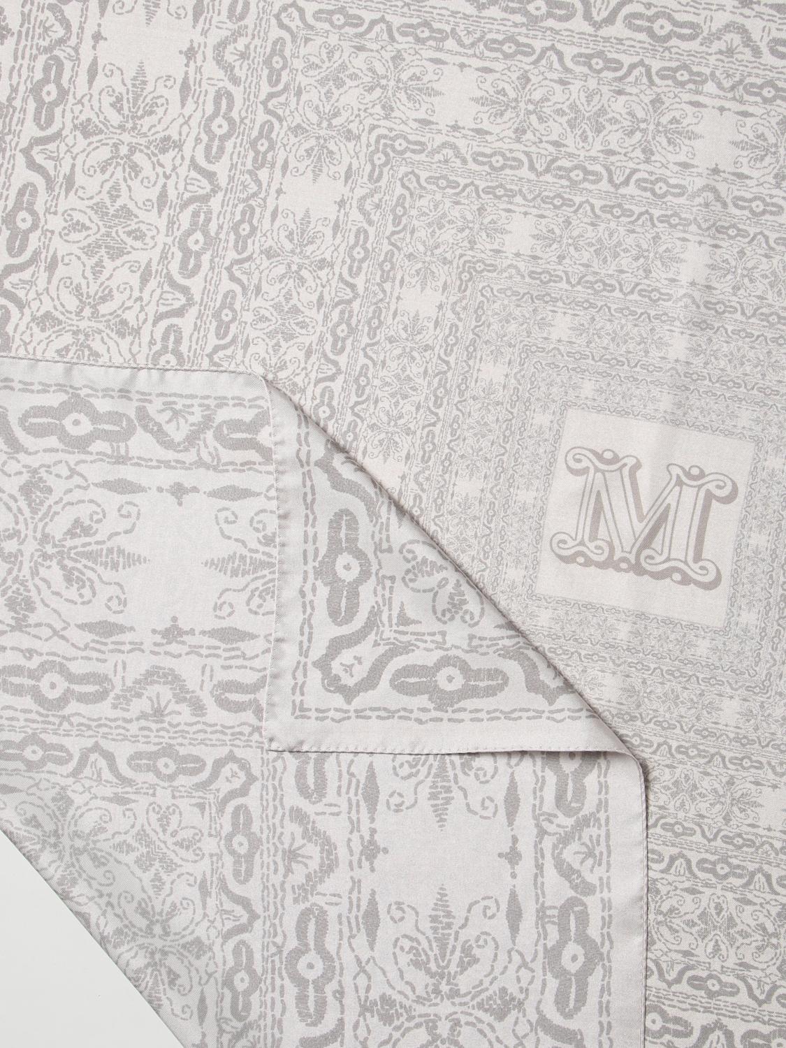 MAX MARA NECK SCARF: Max Mara printed silk scarf, White - Img 3