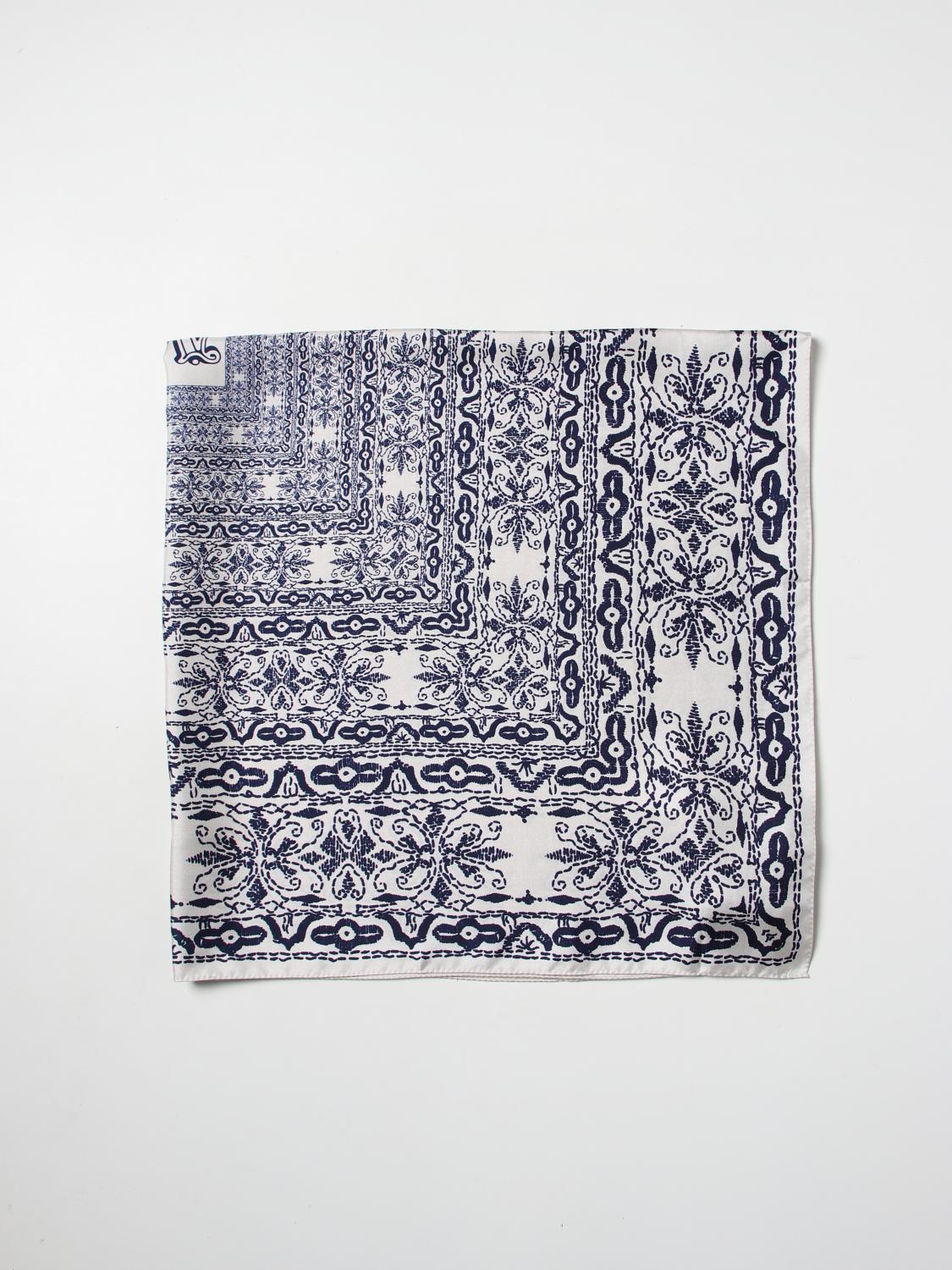 MAX MARA FOULARD: Foulard Max Mara in seta stampata, Blue - Img 1