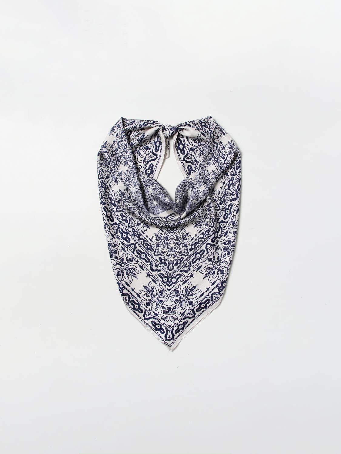 MAX MARA FOULARD: Foulard Max Mara in seta stampata, Blue - Img 2